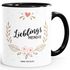 Geschenk Tasse Kaffeetasse Lieblingsmensch Danke Liebe Freundschaft Familie MoonWorks® Tasse Innenfarbepreview