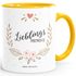 Geschenk Tasse Kaffeetasse Lieblingsmensch Danke Liebe Freundschaft Familie MoonWorks® Tasse Innenfarbepreview