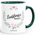 Geschenk Tasse Kaffeetasse Lieblingsmensch Danke Liebe Freundschaft Familie MoonWorks® Tasse Innenfarbepreview