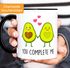 Geschenk-Tasse Liebe Avocado You complete me Kaffeetasse Teetasse Keramiktasse MoonWorks®preview