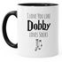 Geschenk-Tasse Liebe I love you like Dobby loves socks Kaffeetasse Teetasse Keramiktasse MoonWorks®preview