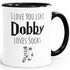Geschenk-Tasse Liebe I love you like Dobby loves socks Kaffeetasse Teetasse Keramiktasse MoonWorks®preview