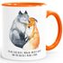 Geschenk-Tasse Liebe Spruch Ich will dich heute morgen nächste Woche Fuchs verliebt Freund Freundin MoonWorks®preview