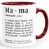 Geschenk-Tasse Mama Definition Dictionary Wörterbuch Duden Muttertagsgeschenk MoonWorks®preview