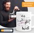 Geschenk-Tasse Mit dir geh ich bis ans Ende dieser Welt Liebe Spruch Delfin Delphin Watercolor Freund Freundin MoonWorks®preview