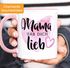Geschenk-Tasse Muttertag Mama hab dich lieb Herz Kaffeetasse Teetasse Keramiktasse MoonWorks®preview