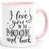 Geschenk-Tasse Spruch I love you to the moon and back Partner Freund Freundin Liebe SpecialMe®preview