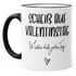 Geschenk-Tasse Valentinstag Scheiß auf Valentinstag Ich liebe dich jeden Tag Kaffeetasse Teetasse Keramiktasse MoonWorks®preview