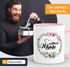 Geschenk-Tasse Weltbeste Mama Geschenk Mutter Muttertag Tasse Blumen Innenfarbe MoonWorks®preview