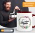 Geschenk-Tasse Weltbeste Mama Geschenk Mutter Muttertag Tasse Blumen Innenfarbe MoonWorks®preview