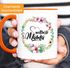 Geschenk-Tasse Weltbeste Mama Geschenk Mutter Muttertag Tasse Blumen Innenfarbe MoonWorks®preview