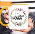 Geschenk-Tasse Weltbeste Mama Geschenk Mutter Muttertag Tasse Blumen Innenfarbe MoonWorks®preview