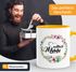 Geschenk-Tasse Weltbeste Mama Geschenk Mutter Muttertag Tasse Blumen Innenfarbe MoonWorks®preview