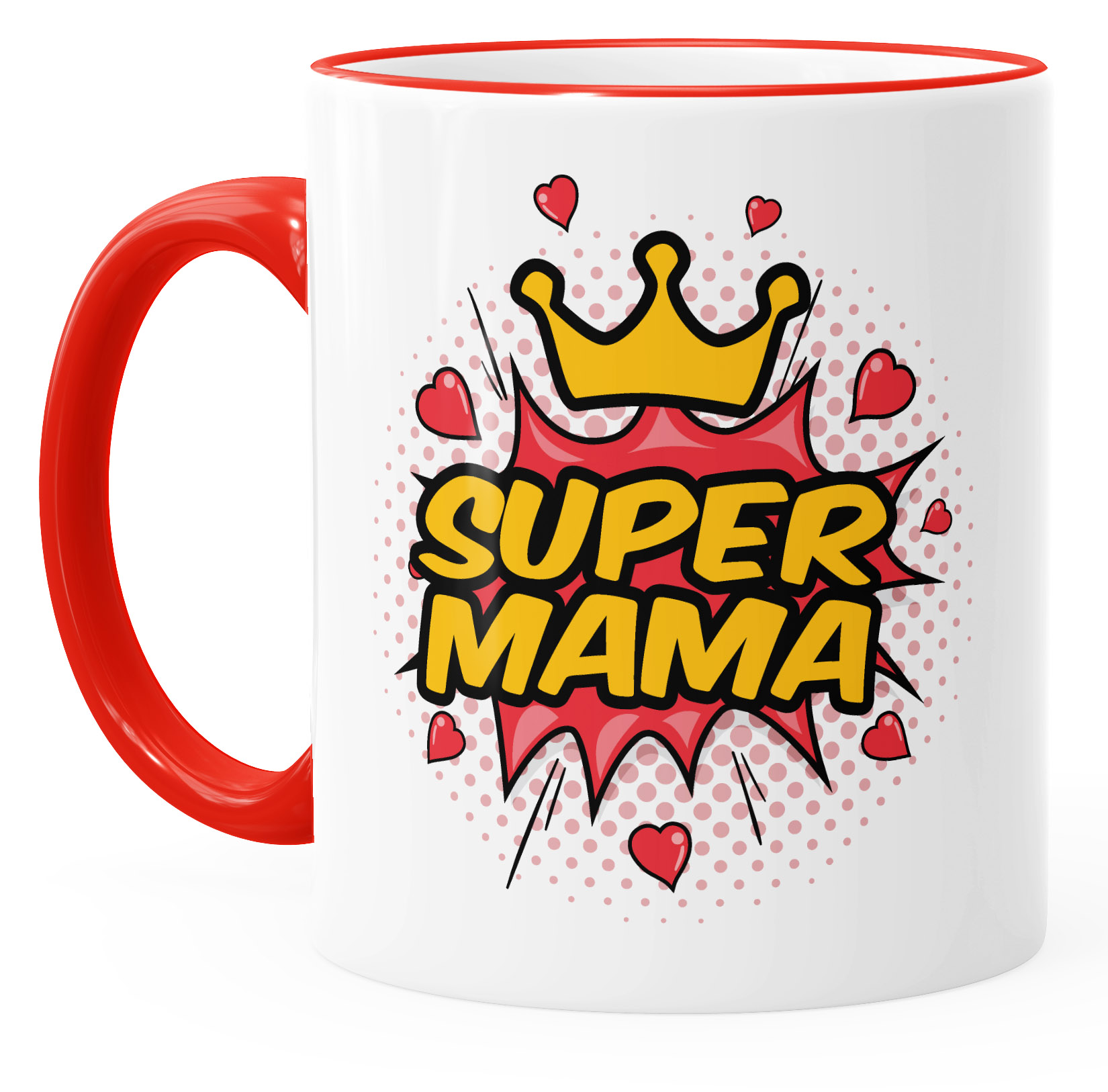 Moonworks Kaffeetasse „Bonus Mama/Papa“ – Mit Dankesspruch, Spülmaschinenfest