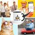 Geschenktasse Tasse Geburtstag Level Up Pixel-Torte Retro Gamer Pixelgrafik Arcade MoonWorks®preview
