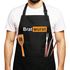 Grill-Schürze für Männer Aufdruck Grillmeister | Bratwurst Parodie Porno Baumwollschürze Küchenschürze Moonworks®preview