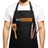 Grill-Schürze für Männer Aufdruck Grillmeister | Bratwurst Parodie Porno Baumwollschürze Küchenschürze Moonworks®preview