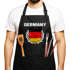 Grill-Schürze für Männer Fußball WM 2026 Deutschland Germany Flagge Vintage Baumwoll-Schürze Küchenschürze Moonworks®preview