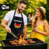 Grill-Schürze für Männer Fußball WM 2026 Deutschland Germany Flagge Vintage Baumwoll-Schürze Küchenschürze Moonworks®preview