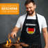 Grill-Schürze für Männer Fußball WM 2026 Deutschland Germany Flagge Vintage Baumwoll-Schürze Küchenschürze Moonworks®preview