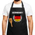 Grill-Schürze für Männer Fußball WM Fußball-Sommer 2026 Deutschland Germany Flagge Vintage Baumwoll-Schürze Küchenschürze Moonworks®preview
