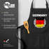Grill-Schürze für Männer Fußball WM Fußball-Sommer 2026 Deutschland Germany Flagge Vintage Baumwoll-Schürze Küchenschürze Moonworks®preview