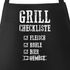 Grill-Schürze für Männer Grill-Checkliste Baumwoll-Schürze Küchenschürze Moonworks®preview