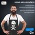 Grill-Schürze für Männer Koch Totenkopf Messer Hipster Skull Chef Grillen Baumwoll-Schürze Küchenschürze Moonworks®preview