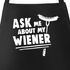 Grill-Schürze für Männer lustiger Spruch Ask me about my Wiener Baumwoll-Schürze Küchenschürze Moonworks®preview