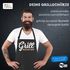 Grill-Schürze für Männer mit Aufdruck Grillmeister Baumwoll-Schürze Küchenschürze Moonworks®preview