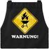 Grill-Schürze für Männer mit Aufdruck Warnung Warnschild Grill-Feuer Baumwoll-Schürze Küchenschürze Moonworks®preview