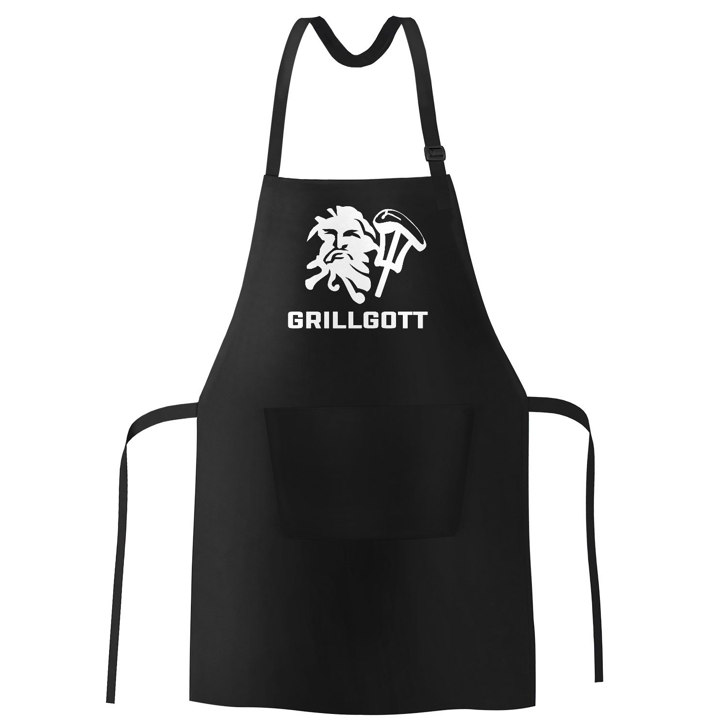 Grill-Schürze für Männer mit Motiv GrillGott von Moonworks® | Akowi