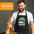 Grill-Schürze für Männer mit Name Grillmeister Super-Griller Parodie Videospiel-Figur lustig Moonworks®preview
