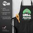 Grill-Schürze für Männer mit Name Grillmeister Super-Griller Parodie Videospiel-Figur lustig Moonworks®preview