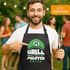 Grill-Schürze für Männer mit Name Grillmeister Super-Griller Parodie Videospiel-Figur lustig Moonworks®preview
