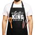 Grill-Schürze für Männer mit Spruch Grill-King Deluxe Grillschürze Herren Baumwoll-Schürze Küchenschürze Moonworks®preview