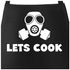Grill-Schürze für Männer mit Spruch Grillen Lets Cook Gasmaske Küchen-Schürze Moonworks®preview