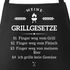 Grill-Schürze für Männer mit Spruch Grillgesetze Baumwoll-Schürze Küchenschürze Moonworks®preview