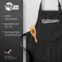 Grill-Schürze für Männer mit Spruch Grillmeister Baumwoll-Schürze Küchenschürze Moonworks®preview