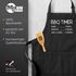 Grill-Schürze für Männer mit Spruch Grillschürze BBQ Timer Bier Baumwoll-Schürze Küchenschürze Moonworks®preview