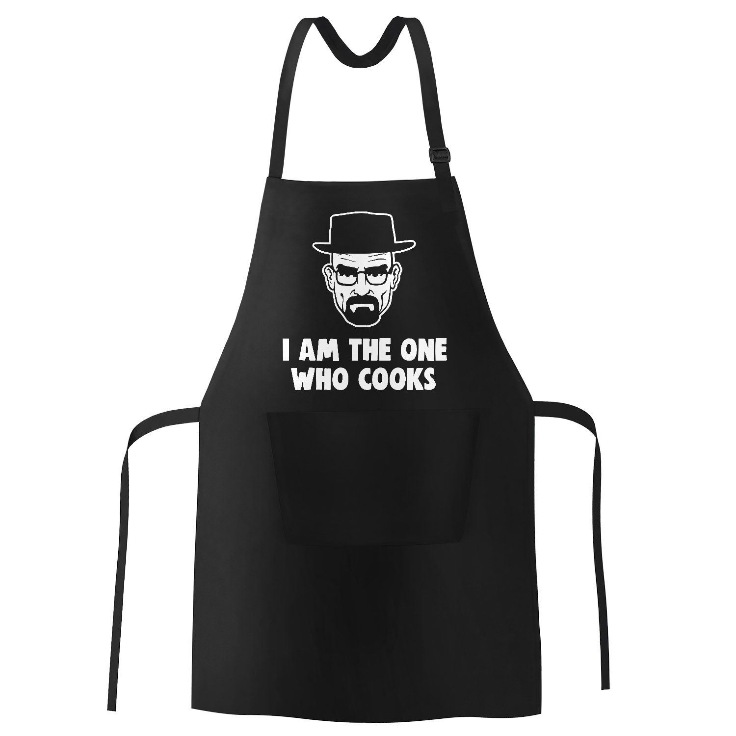 GrillSchürze für Männer mit Spruch I am the one who cooks Baumwoll