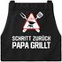 Grill-Schürze für Männer mit Spruch Schritt zurück {style_variation} grillt Baumwoll-Schürze Grill-schürze Küchenschürze Moonworks®preview