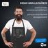 Grill-Schürze für Männer mit Spruch Seriengriller Grillbesteck Messer Baumwoll-Schürze Küchenschürze Moonworks®preview