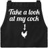 Grill-Schürze für Männer mit Spruch Take al look at my cock Baumwollschürze Küchenschürze Moonworks®preview