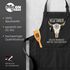 Grill-Schürze für Männer mit Spruch Vegetarier / Veganer Schlechter Jäger Spruch Skull Baumwoll-Schürze Küchenschürze Moonworks®preview