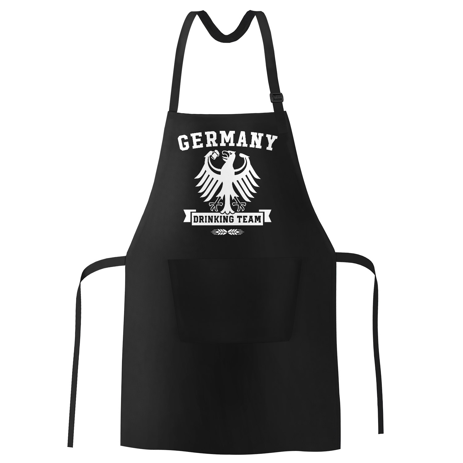 Coole Fußball-Fan Schürze – Weltmeister-Motiv, Schwarz, 100% Baumwolle, Für Grillparty & Küche