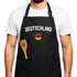 Grill-Schürze für Männer WM Deutschland Flagge Adler Baumwoll-Schürze Küchenschürze Moonworks®preview