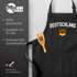 Grill-Schürze für Männer WM Deutschland Flagge Adler Baumwoll-Schürze Küchenschürze Moonworks®preview