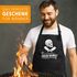 Grill-Schürze Kochschürze für Männer anpassbarer Name Pirat Totenkopf personalisierte Küchenschürze Herren Baumwolle Moonworks®preview