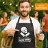 Grill-Schürze Kochschürze für Männer anpassbarer Name Pirat Totenkopf personalisierte Küchenschürze Herren Baumwolle Moonworks®preview